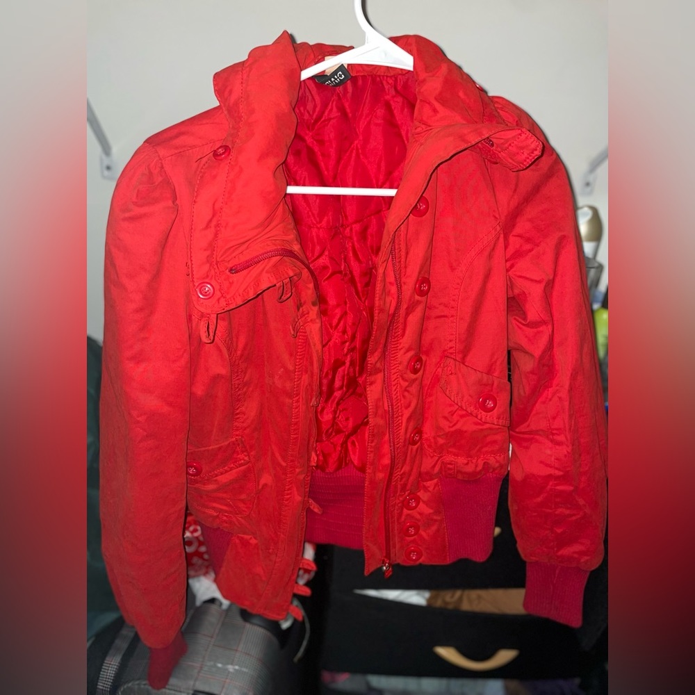 Red Bomber Jacket
